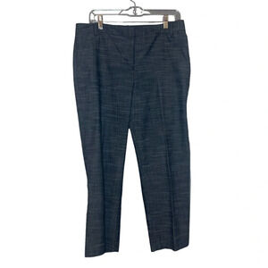 Van Heusen pants Capri ankle chambray look blue stretch size 10